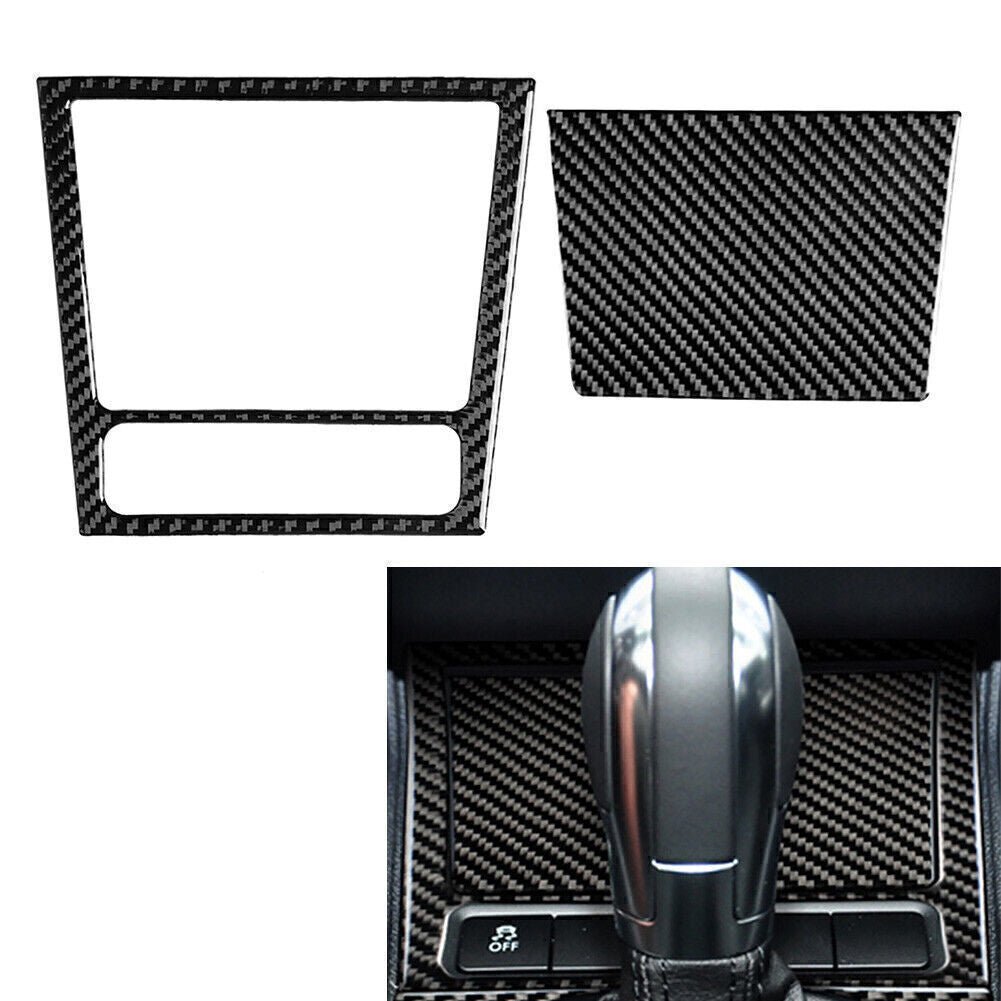 Carbon Fiber Interior Ashtray Panel Trim Cover for VW for Golf 6 R MK6 Scirocco