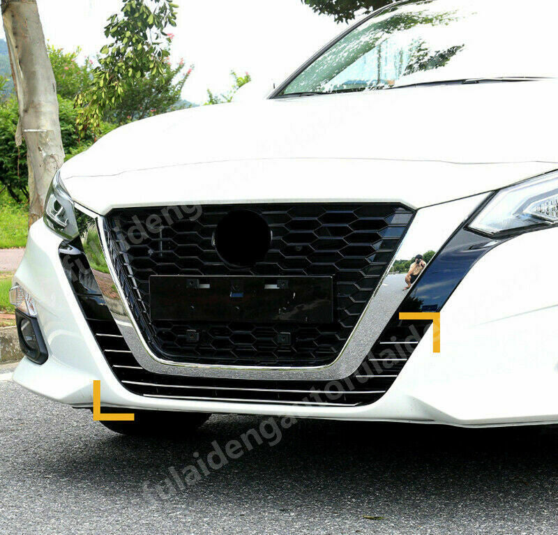 Chrome Front Bumper Grille Cover Strip Trim 8P for Nissan Teana Altima 2019-2022