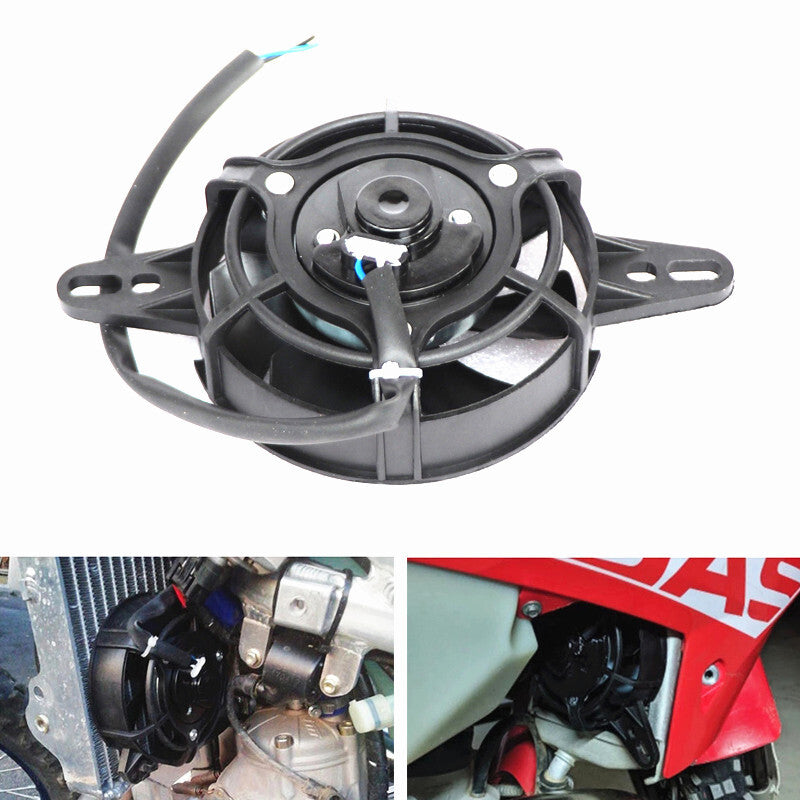 Universal Motorcycle Radiator Cooling Fan Oil Cooler Water Cooler Electric Fan
