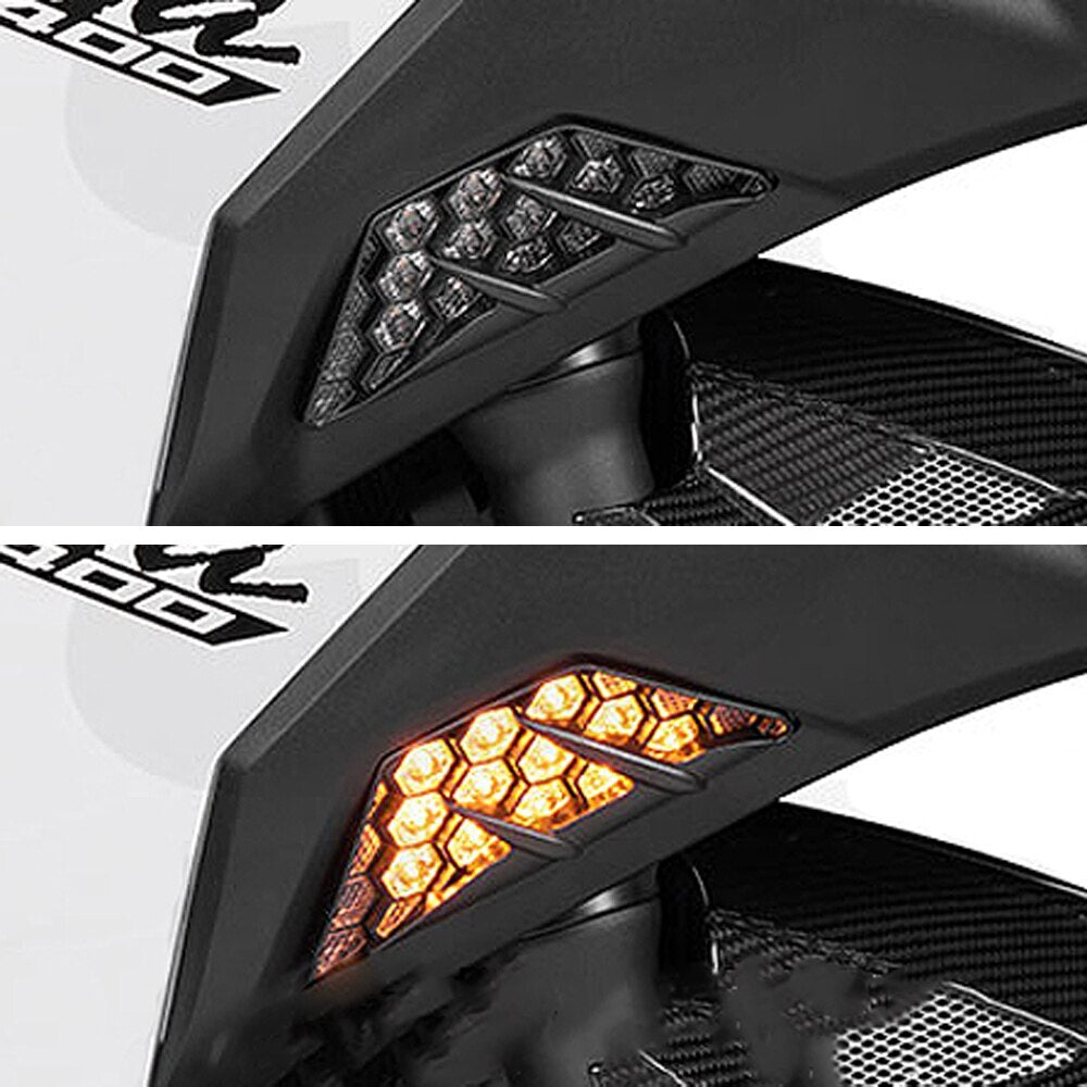Dirt Bike for Kawasaki 300 400 650 1000 ZX6R LED Turn Signal Flashing