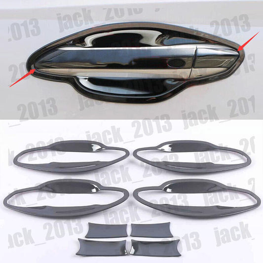 for Hyundai for Tucson 2022-24 Black Steel Exterior Side Door Handle Bowl Cover Trim