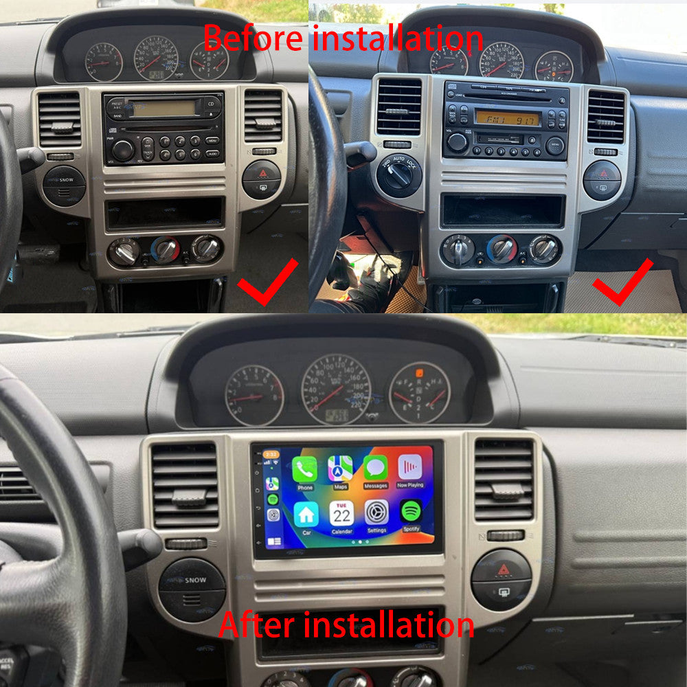 for Nissan for X-Trail 2001-2007 Stereo 7inch CarPlay Android Car Radio GPS Screen