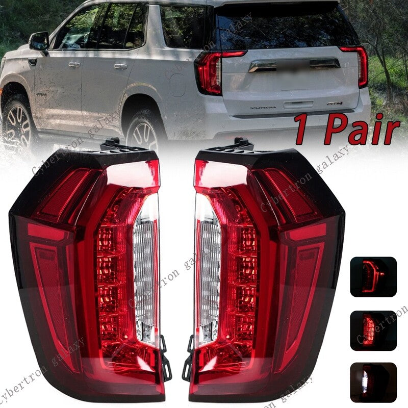 Pair LED Rear Bumper Tail Light Driving Light for GMC for Yukon 2021-2024