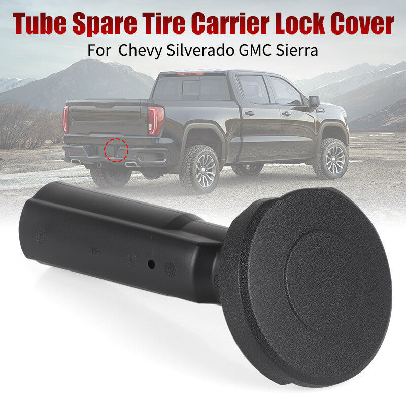 Spare Tire Carrier Lock Cover For 2014-2018 for Chevy Silverado for GMC for Sierra 2500 3500