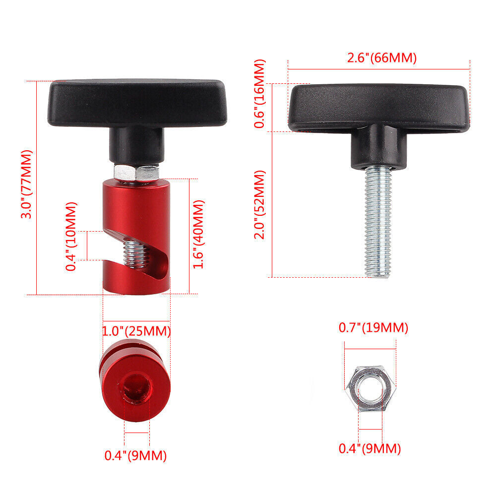 2X Car Motor Hood Lift Rod Support Clamp Shock Prop Strut Stopper Retainer Tool