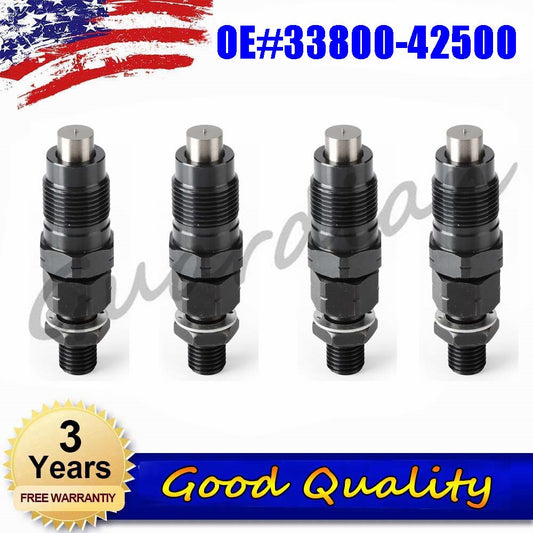 4-piece fuel injector 33800-42500 for Hyundai D4BB D4BH pickup truck H100
