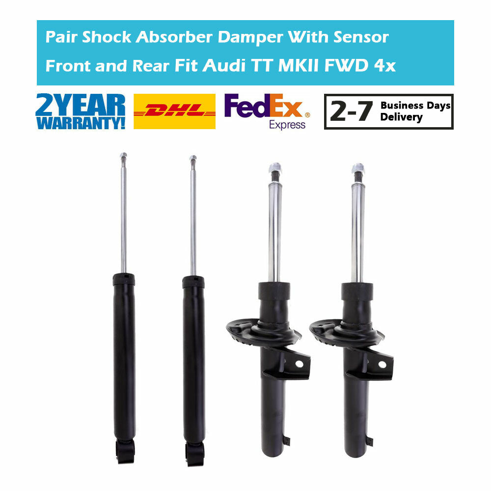 4PCS Front Rear Magnetic Ride Shock Absorber Fit for Audi TT 8J9 2.0 TFSI 2007-2014