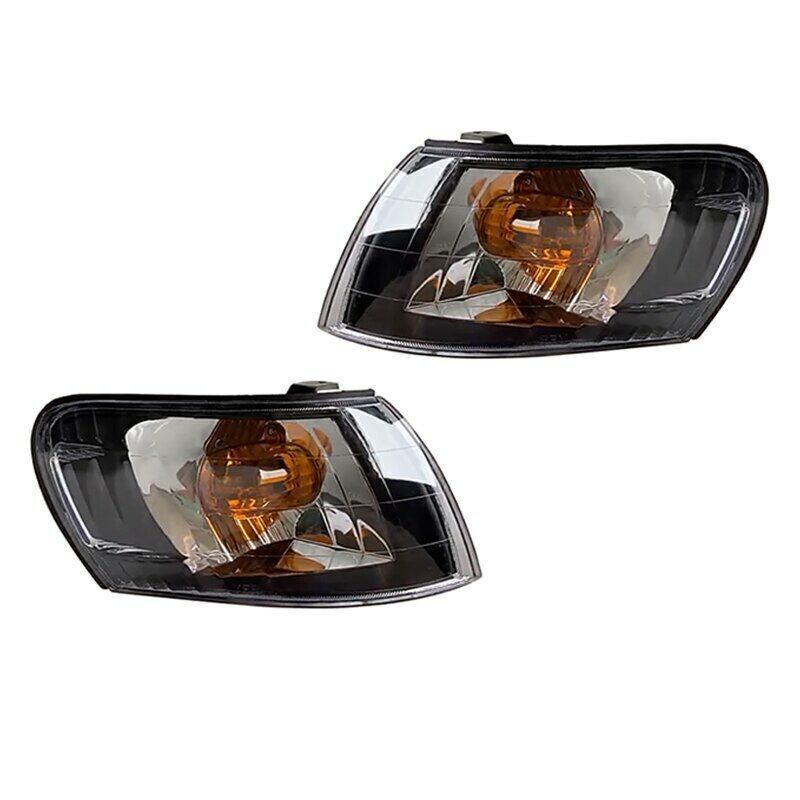 2PC Black Front Corner Lamp Lens For 1993-1997 for Toyota for Corolla AE100 E100 AE101
