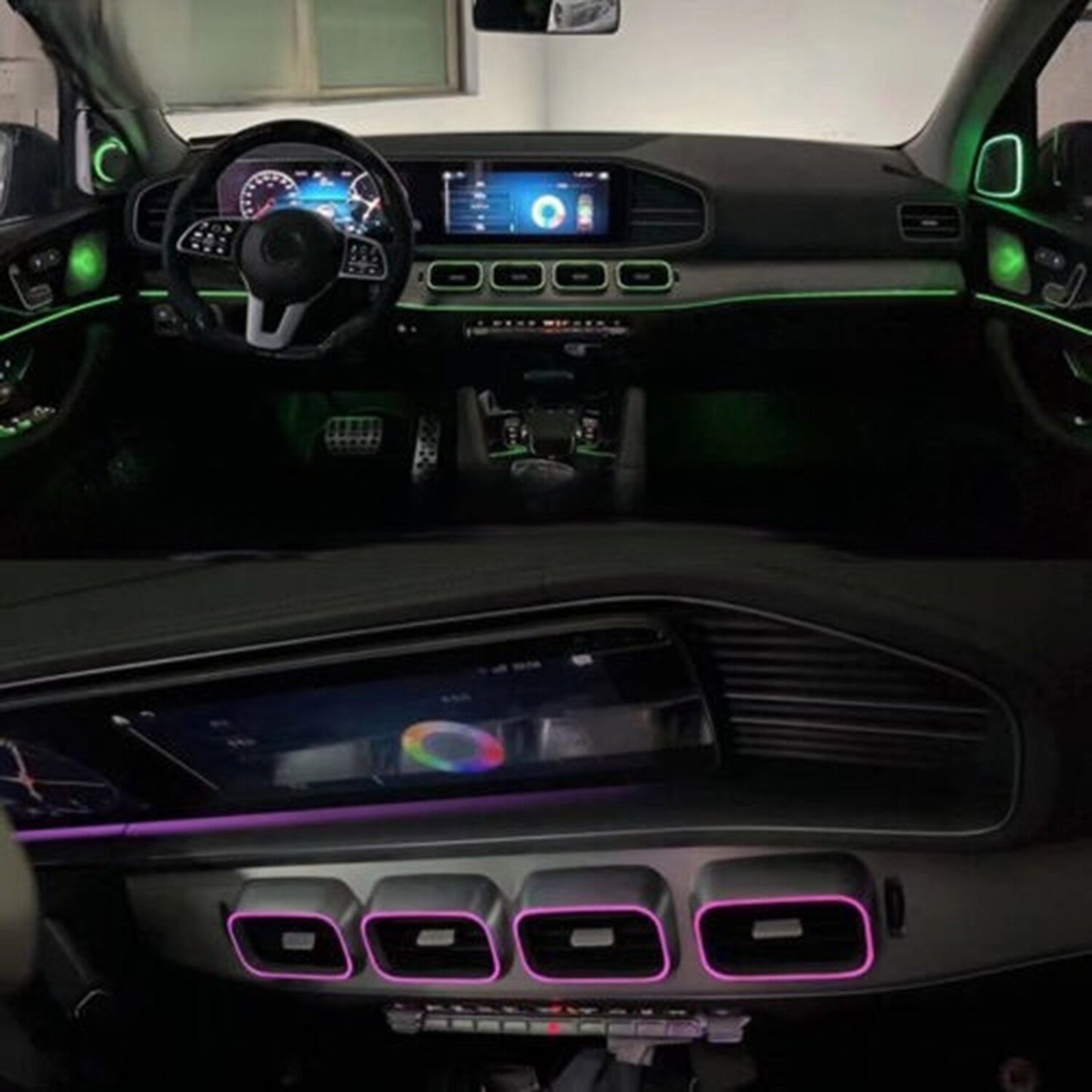 Ambient Light Air Vent for Mercedes-Benz GLE GLS W167 2020-2023 GLE350 GLE450