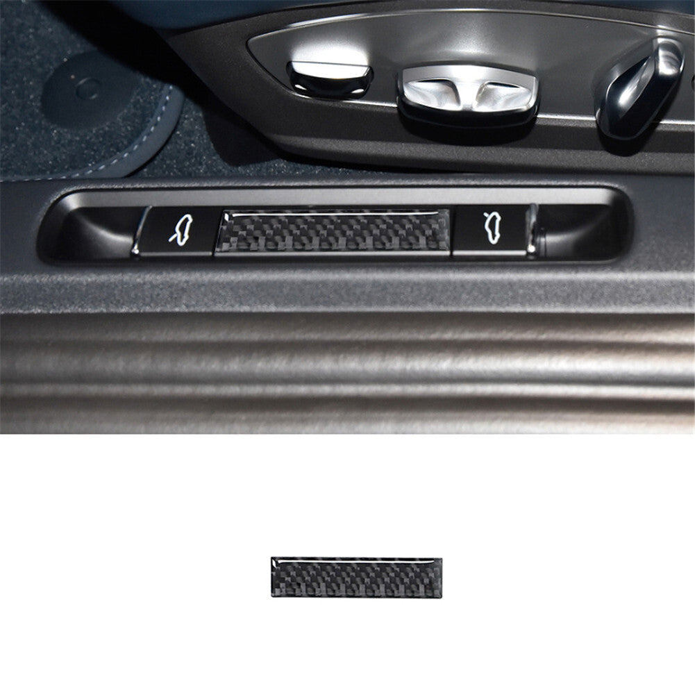 Carbon fiber trunk control switch trim for Porsche 718 2016-2022