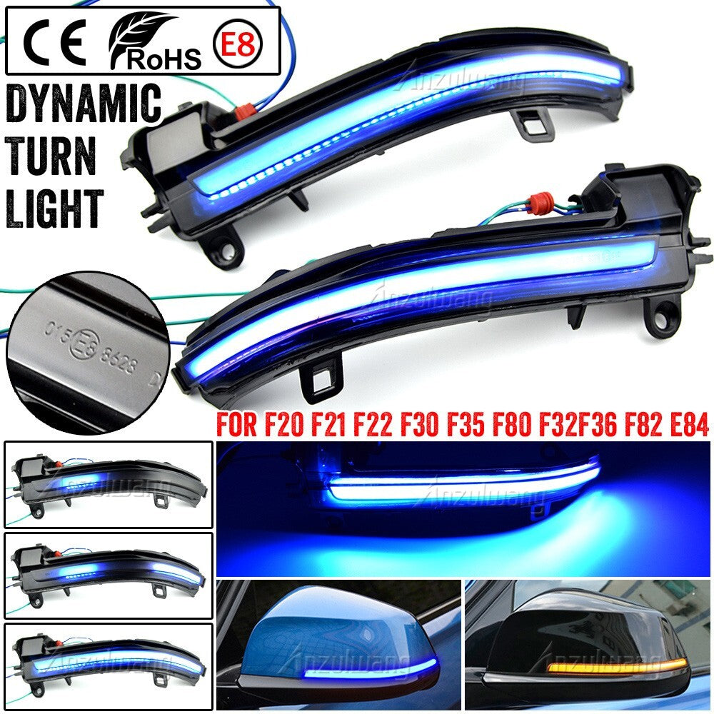 Dynamic LED Wing Mirror Indicator Turn Signal Light for BMW F30 F32 F33 F36 X1