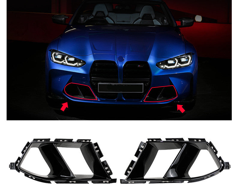 for BMW G80 M3 G82 G83 M4 Front Bumper Vent Grill Air Duct Grille Cover Gloss