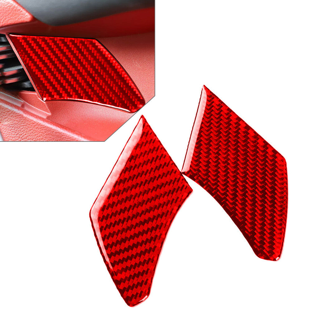 Carbon Fiber Door Handle Bowl Cover Trim for Dodge for Challenger 2015-2024 16