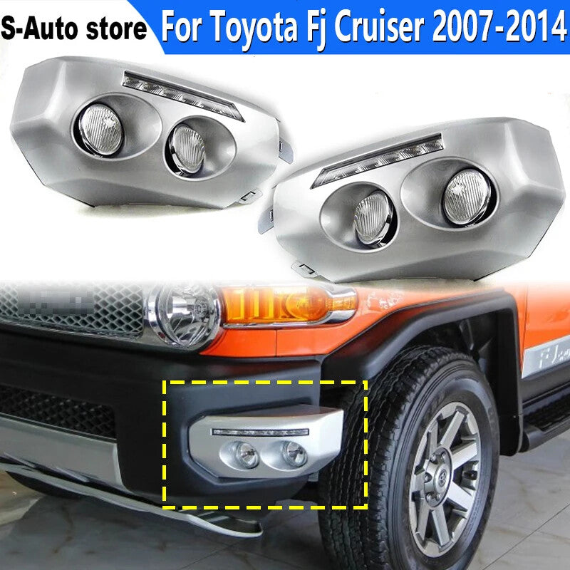 LED DRL Daytime Running Light Fog Lamp Fog light for Toyota Fj Cruiser 2007-2014