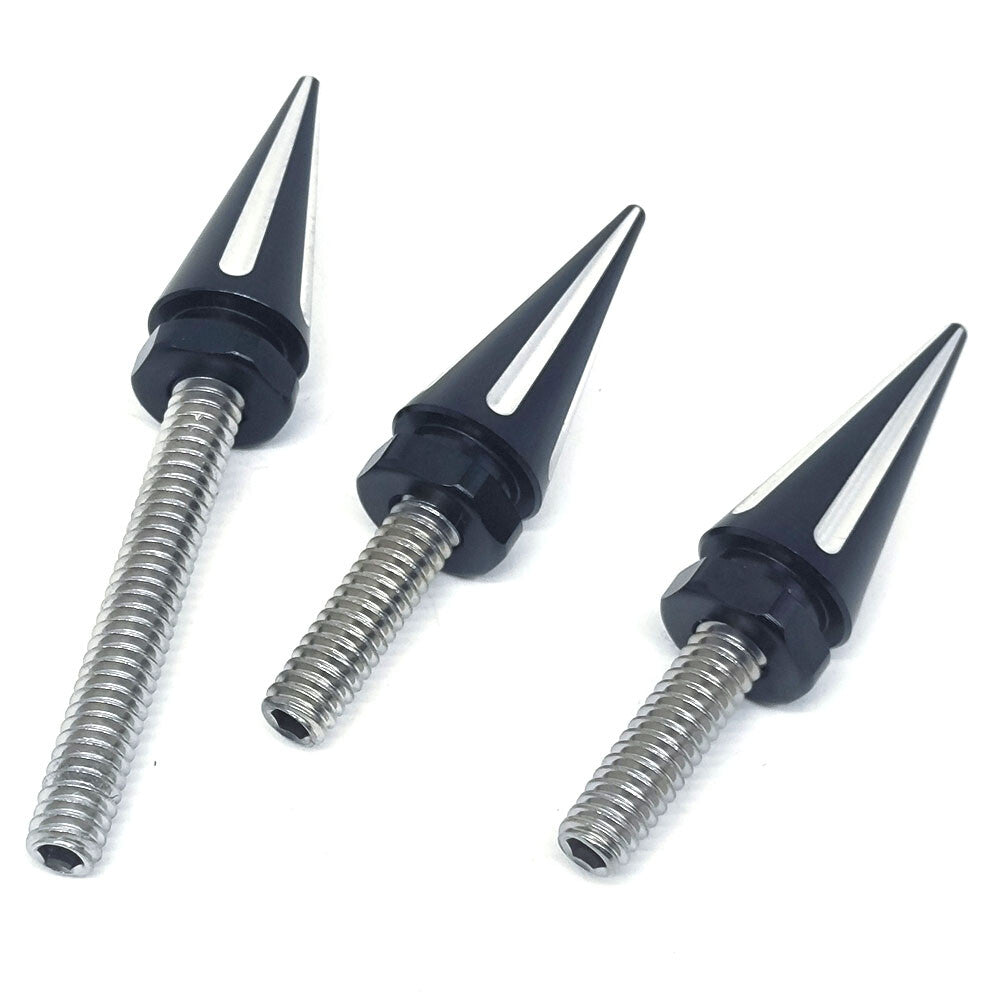 Black Fairing Windshield Mounting Spikes for Harley Custom Electra Street Glide