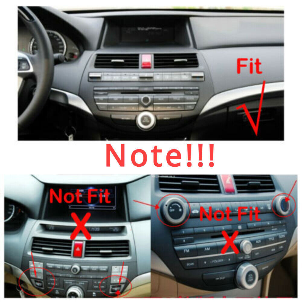 1PCS Wood Grain Console AC Switch Panel Trim for Honda Accord Crosstour 2008-12