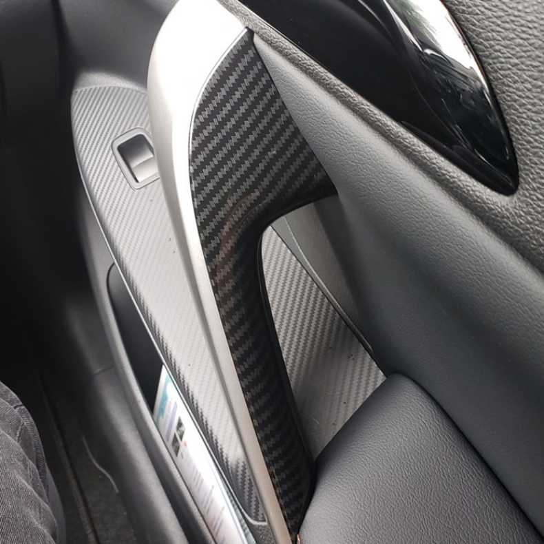 for Mitsubishi Eclipse Cross 2019-2022 Carbon Inner Front Door Handle Cover Trim