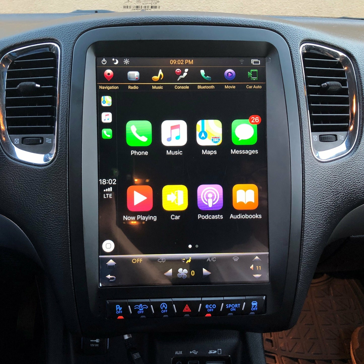 12.1¡± Android 9.0 GPS Radio Vertical Screen Carplay for Dodge Durango 2014-2020