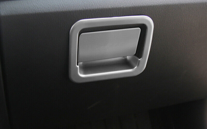 for Mazda 3 Axela 17-18 Matte Silver for Co -Pilot Storage Box Handle Sticker Trim 2X