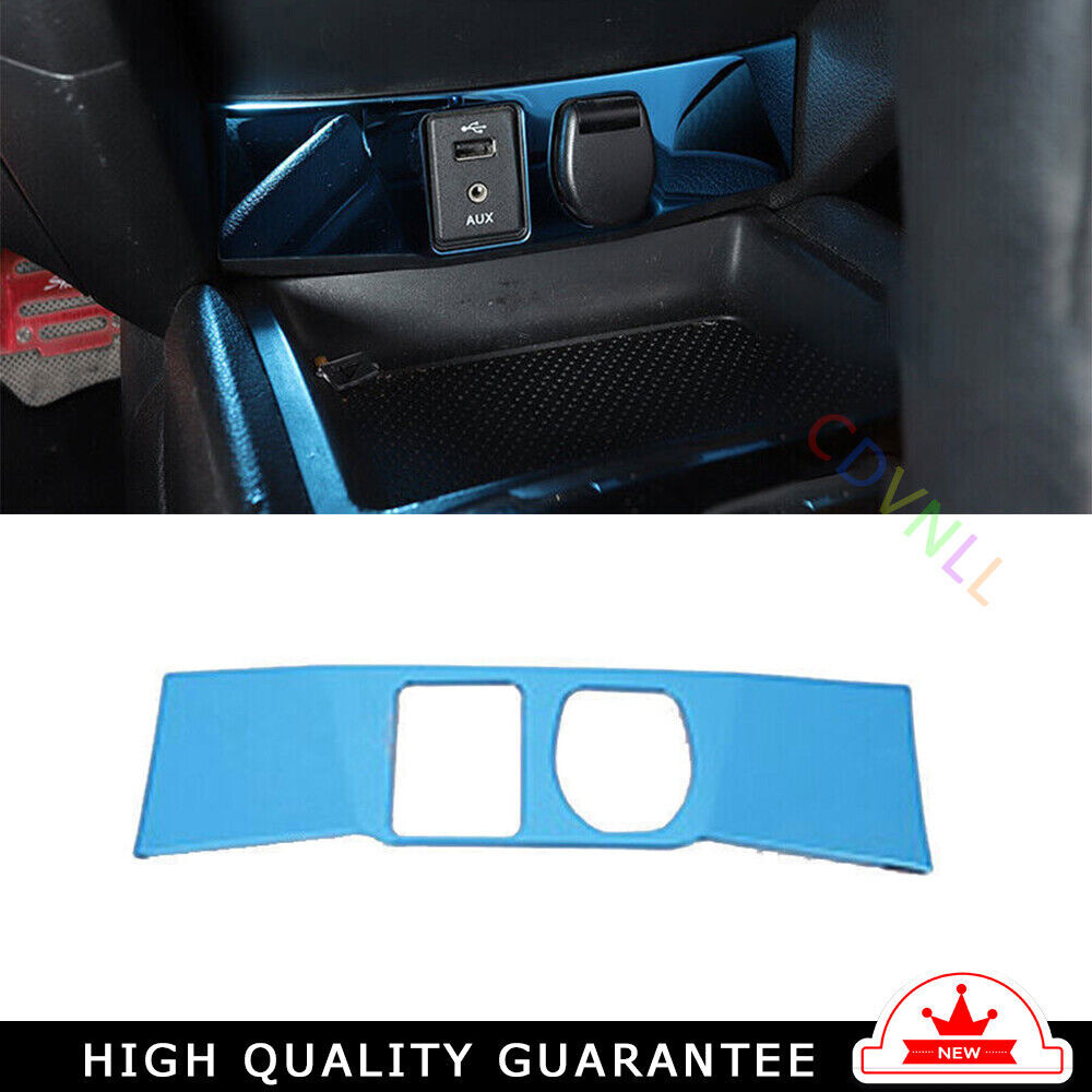 Blue Titanium Console Cigarette Lighter Storage Box for Nissan Rogue Sport 17-21
