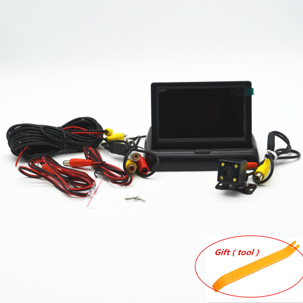 Car 4.3 LCD Rear View Monitor Night USE Reverse Image Waterproof LED Camera