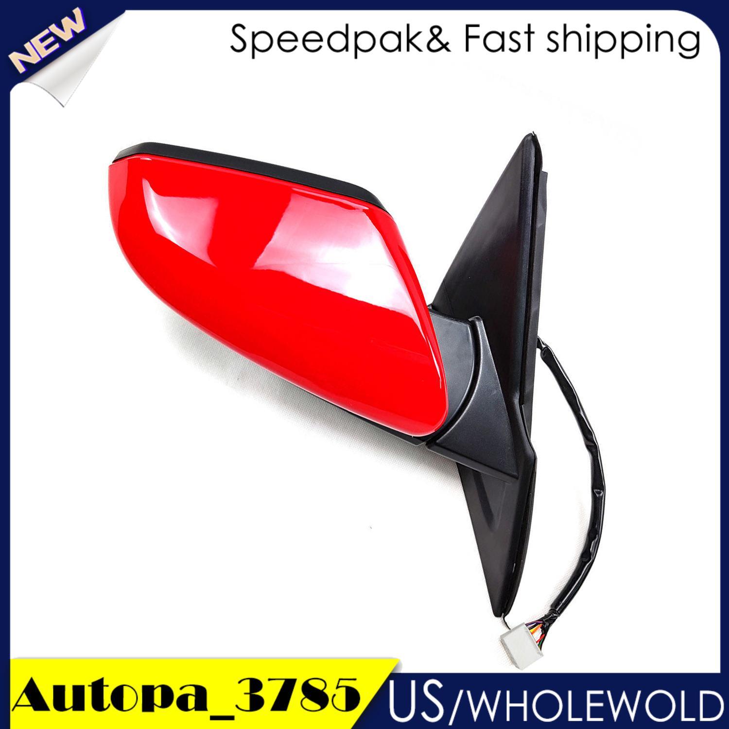 Red Right Side Mirror Camera Power Fold Heated for Honda for Civic 2016-2021 11Pin