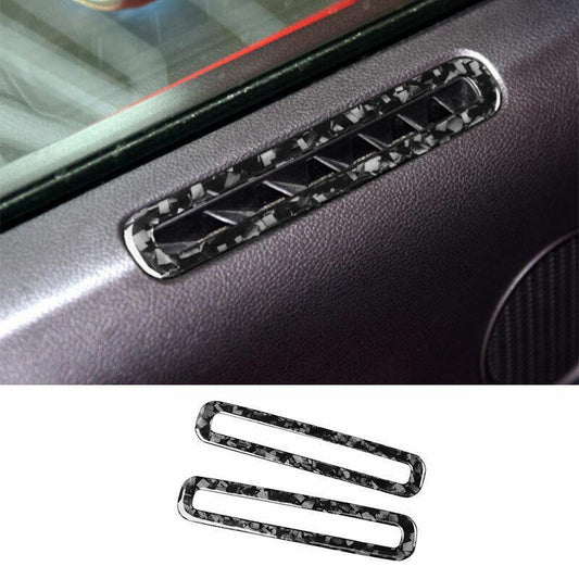 Forged Carbon Fiber Interior Door Air Outlet Vent Cover for Ford for Mustang 2015-22