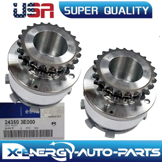 2 x Camshaft Phaser for Kia for Hyundai Optima Rondo Santa Fe for Tucson 2.7L 243503E000
