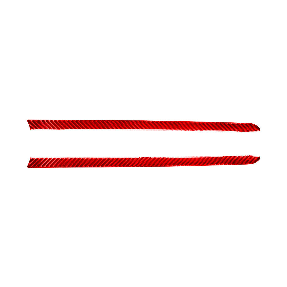 Red Carbon Fiber Front Door Panel Strips Cover Trim for Nissan Altima 2019-2022