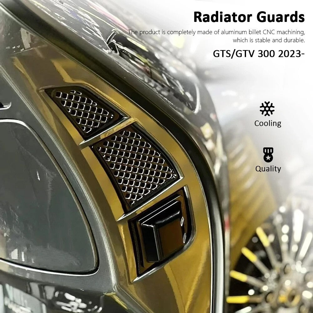 For Vespa GTV 300 GTS 300 Radiator Grille Guard Cover Oil Cooler Protection