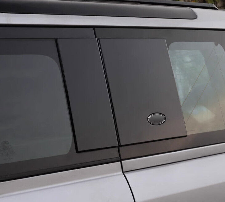for Land Rover for Defender 2021-24 Glossy Black Side Window Cover Pillar Panel Trim