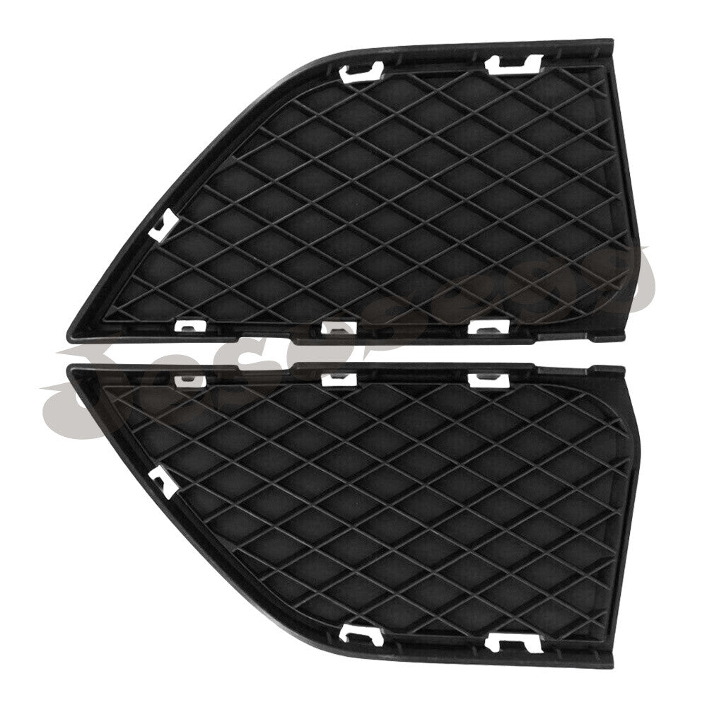 2pcs Front LH+RH Bumper Outer Grille Closed Grid For 07-10 for BMW X3 E83 LCI Black