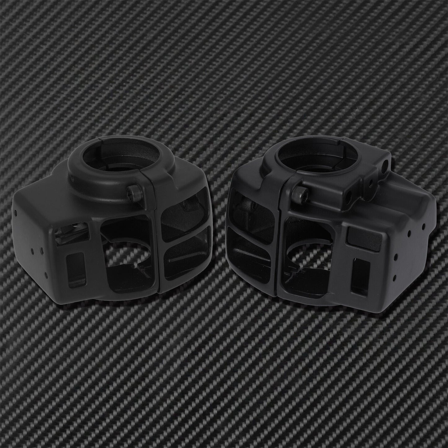 Black Hand Control Switch Housing Cover Fit for Harley Touring Glide 1996-2013