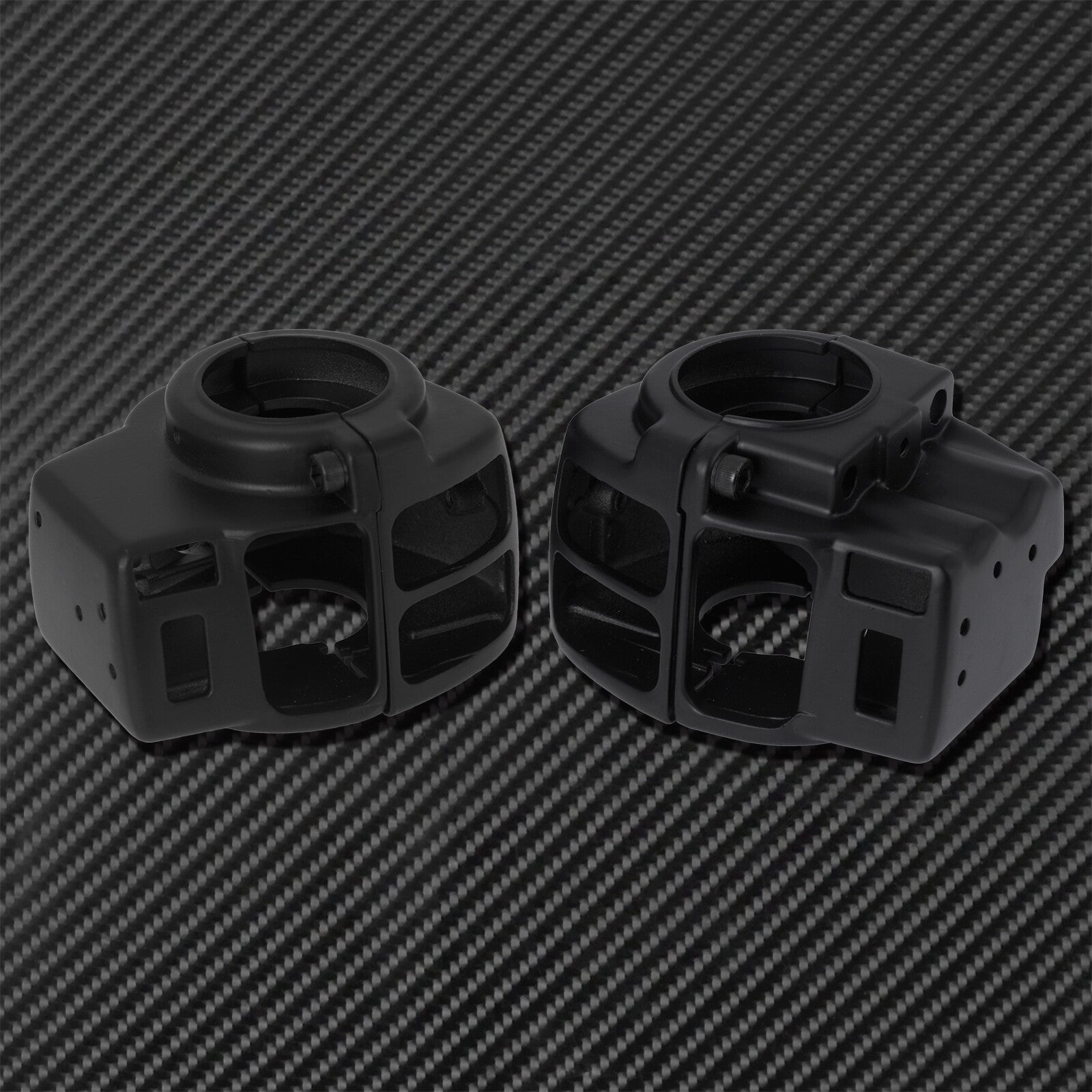 Black Hand Control Switch Housing Cover Fit for Harley Touring Glide 1996-2013