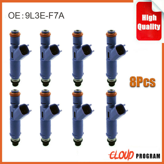 Set of 8 Fuel Injectors 9L3E-F7A Fits for Dodge Stratus for Ford F-150 for Jeep for Jaguar