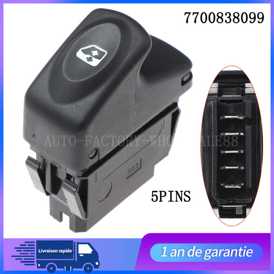BOUTON DE LEVE VITRE AVANT GAUCHE POUR for RENAULT CLIO II DE 98 ¨¤ 02 = 7700838099