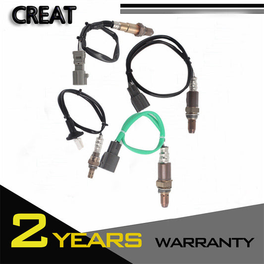 4-piece O2 oxygen sensor pack, upstream and downstream compatible with for Toyota for Sienna 2004-2010 3.5L.