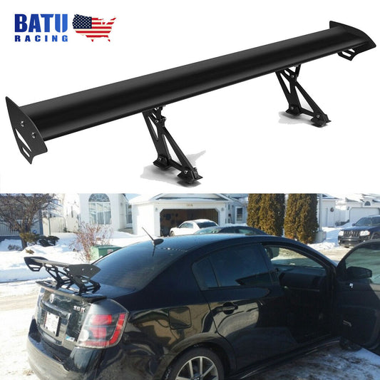 Universal Lightweight Aluminum 53inch GT Style Trunk Rear Spoiler Wings