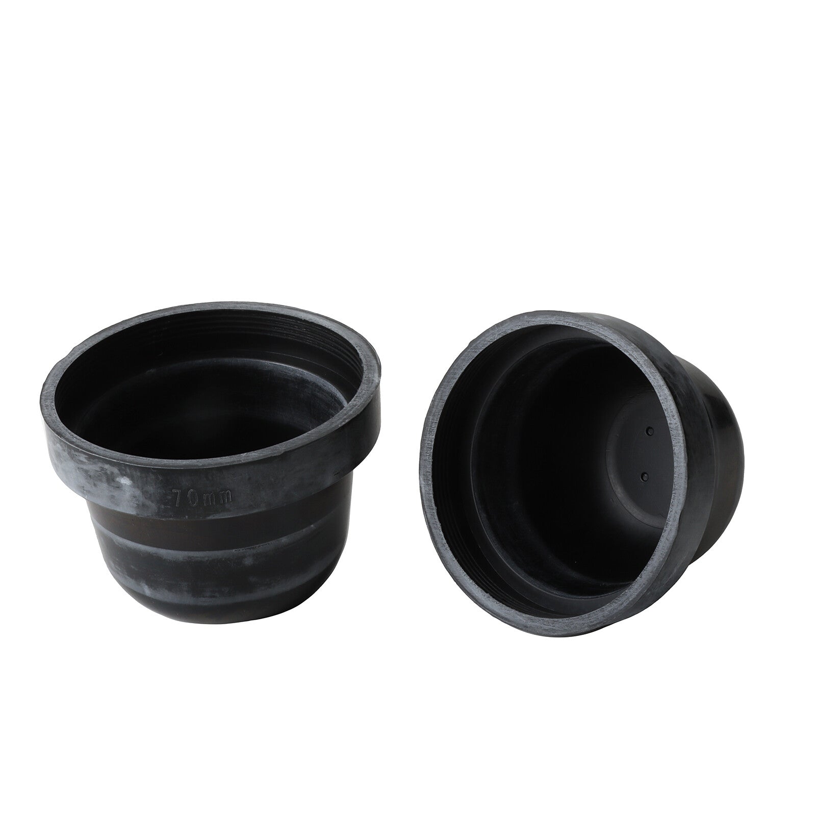 2pcs 70mm Rubber Car Headlight Housing Extended Dust Cover Boot Caps Accessories