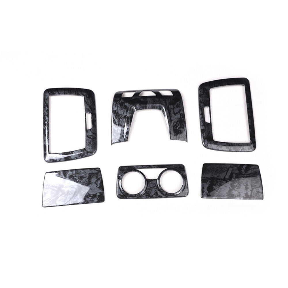for BMW 3 Series 2014-18 Black Wood Grain Inner Roof Read Light Decor Cover Trim