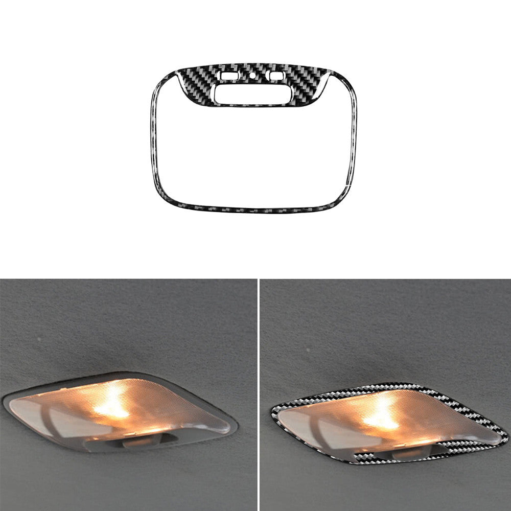 Carbon Fiber Rear Top Reading Light Cover Trim for Mitsubishi Lancer 2008-2015
