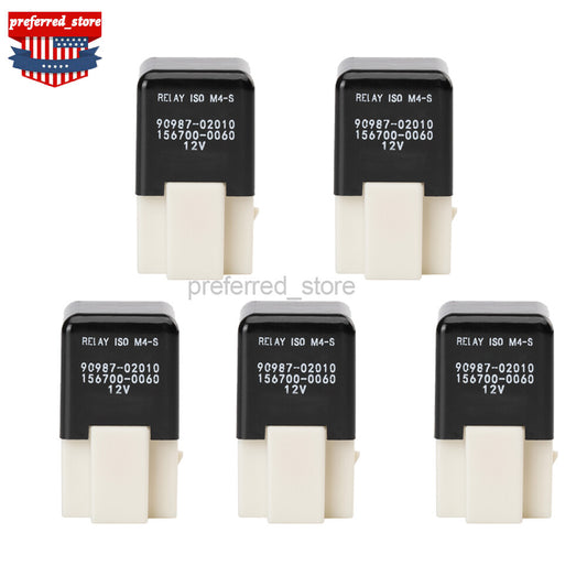 5x 90987-02009 Ignition Start Relay is suitable for Lexus ES300, IS300, RX300, and for Toyota for Camry .