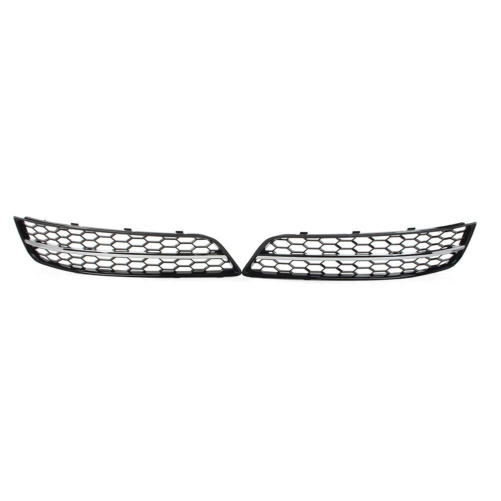 Front Bumper Honeycomb Mesh Fog Light Grille Cover Chrome for Audi A3 8P 09-13