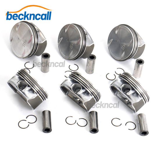 6pcs Pistons  Rings Set STD for Mercedes-Benz CLK350 C350 E350 GLK350 M272 3.5L