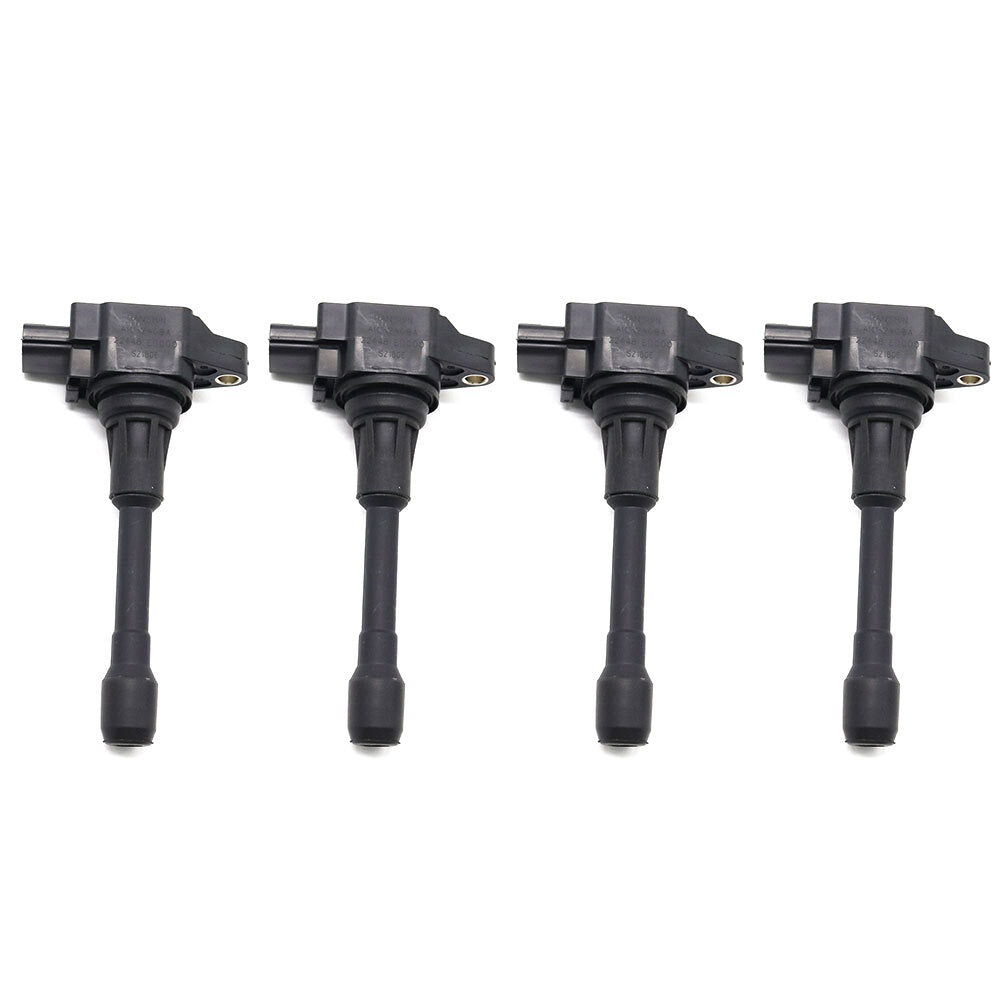 4-pack ignition coils suitable for 2008, 2009, 2010, 2012, 2013, and 2014 for Nissan Rogue 2.0L and 2.5L engines.