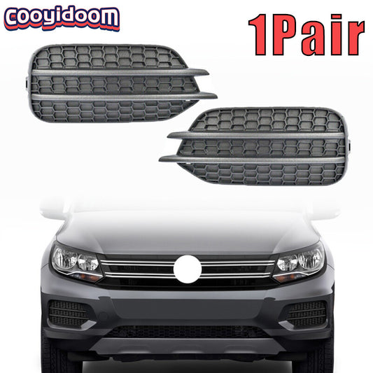 Front Bumper Fog Light Cover Honeycomb Grille for VW for TIGUAN 2012-2018