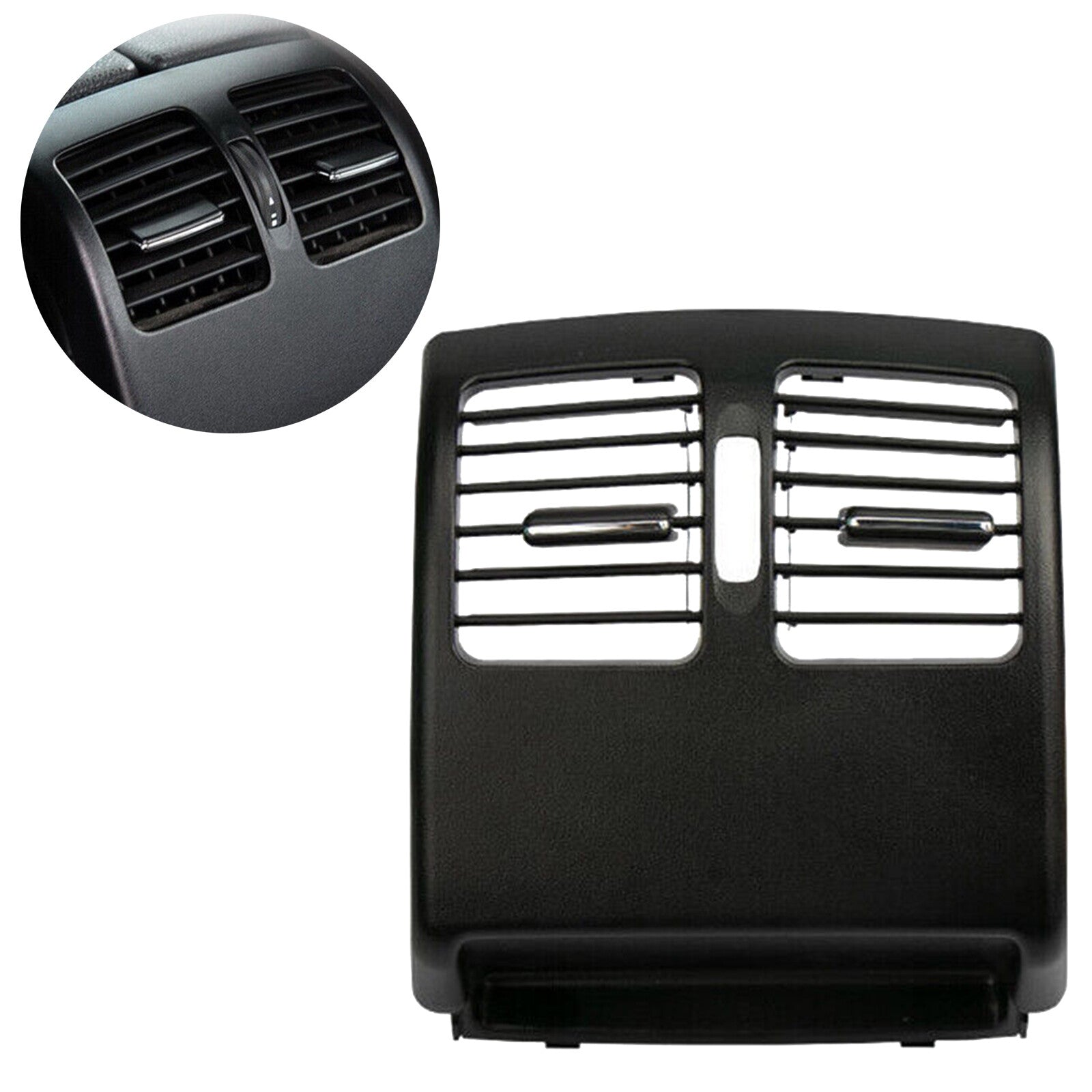 Rear AC Vent Grille Air Outlet Panel Part Black for Benz C Class W204 2008-2014