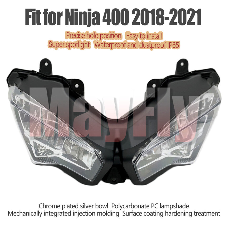Fit for 400 EX400 2018-2022 Front Headlight Assembly Ninja400 19 Headlamp