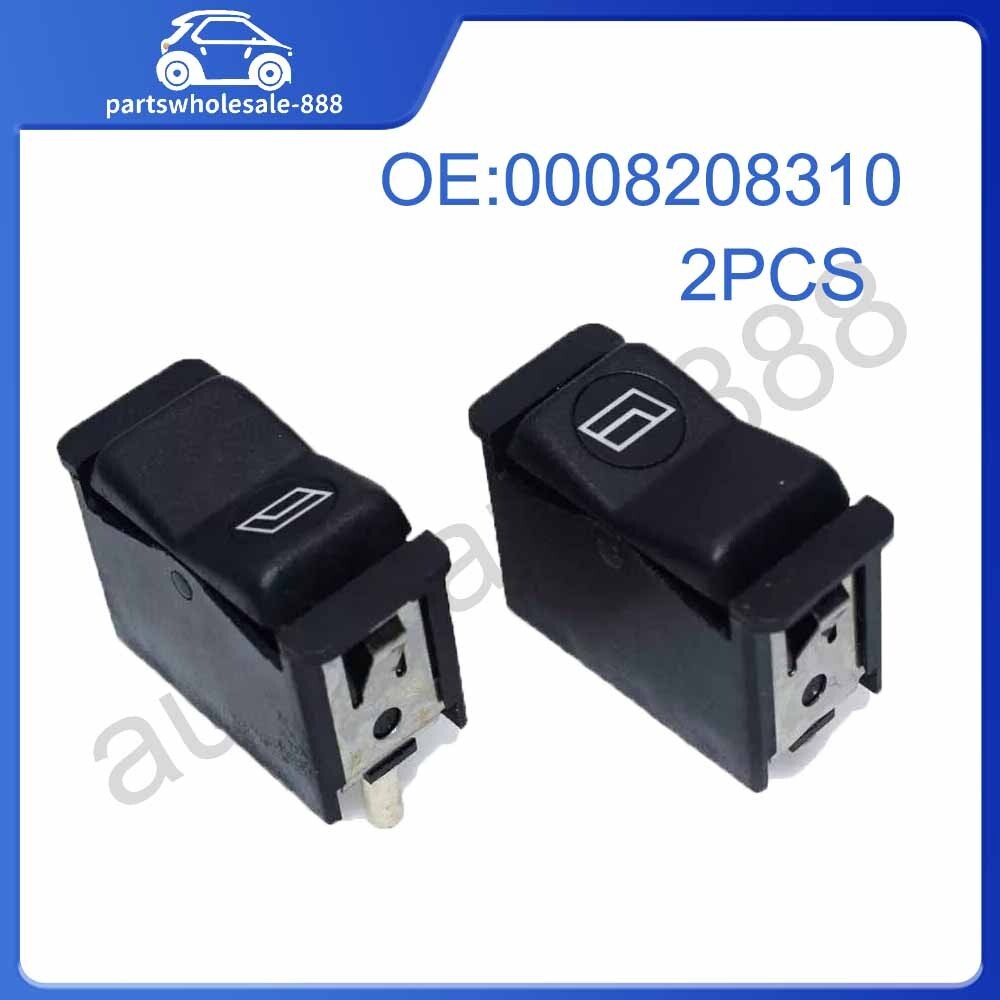 0008208310 2-Piece Electric Window Switch for Mercedes-Benz R107 380SL 560SL