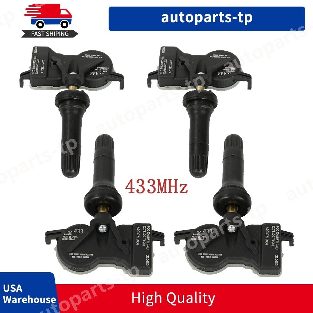 4PCS 68105280AF TIRE PRESSURE SENSOR TPMS for Jeep Renegade for Dodge Dart for Chrysler